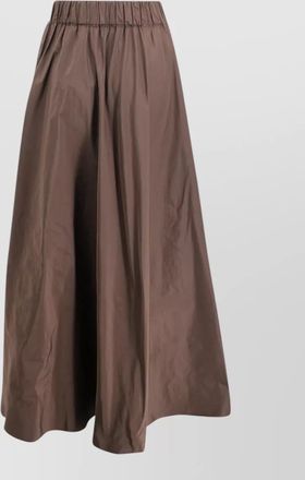 Parosh pimpy floor length wide leg trousers
