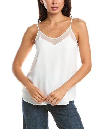 T Tahari Solid Spaghetti Strap Tank Top