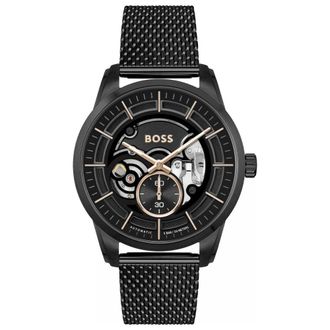 HUGO BOSS Zwarte RVS Dress Watch