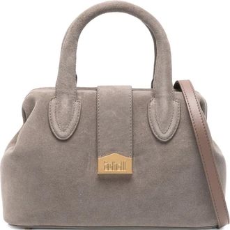 Schell Borsa tote Doctor piccola con placca logo - Grigio