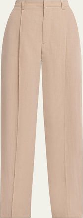 Vince Pleated High-Rise Pants