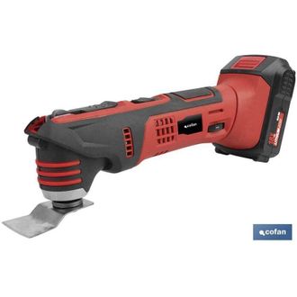 cofan Multiherramienta A Bateria Li-ion 18v 15000rpm, Multiherramienta A Bater&iacute;a De Litio Li-ion 18v Con Sistema De Cambio R&aacute;pido De Accesorios. Accesorios 