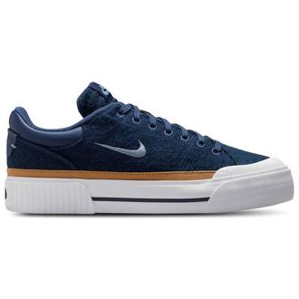 Nike Womens Court Legacy Lift - Training Shoes Midnight Navy/Ashen Slate Size 5.5
