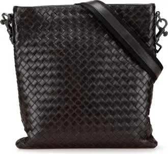 Bottega Veneta Borsa a tracolla Intrecciato in nappa 2012-2025 - Marrone