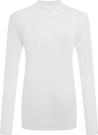 Craghoppers Dames/Dames Nosilife Mock Neck Golf T-shirt met lange mouwen (Wit)