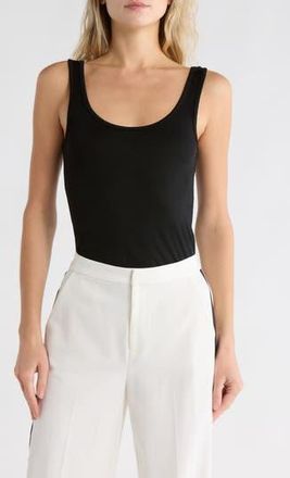 L'agence Chrissy Scoop Neck Tank in Black at Nordstrom Rack, Size X-Small