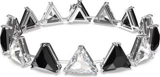 Swarovski Matrix Crystal Tennis Armband - Dames - Armbanden - Zwart - ONE Size - Accessoires