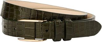 J.McLaughlin J. McLaughlin Allegra Croc-Embossed Leather Belt
