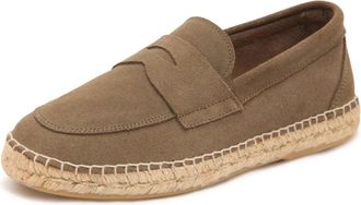 Abarca Mocassino Serraje Loafer - Heren - Espadrilles - Groen - 40 EU - Leer - Schoenen