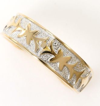 C&A White Gold Yellow Gold White Gold (10K) Yellow Gold (10K) Band Ring (Pre-Owned)