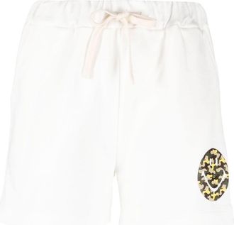 Joshua Sanders Smiley Logo Cotton Shorts