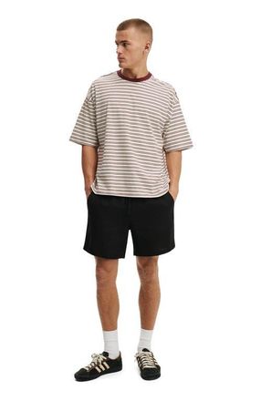 Cotton On Mens Cropped Fit T-Shirt in True Burgundy Creampuff at Nordstrom, Size Medium