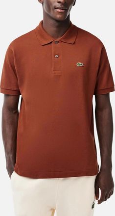 Lacoste Mens Lacoste L1212 Mens Polo T Shirts Classic Fit Short Sleeve Casual Sports Golf Tee - Red - Size: 36