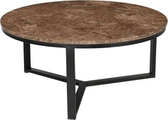 Moloo de centro redonda de 60 cm en m&aacute;rmol Emperador