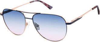 ANN TAYLOR ATP933 Polarized C02 Womens Sunglasses Blue Size 54