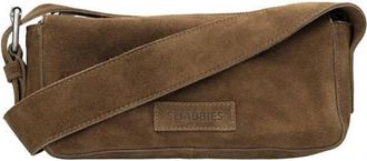 Shabbies Amsterdam suede crossbody tas Venice bruin