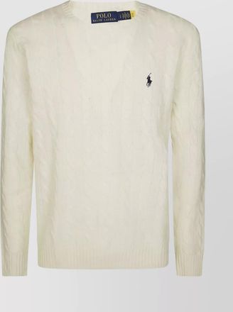 Polo Ralph Lauren cashmere cable-knit crewneck sweater