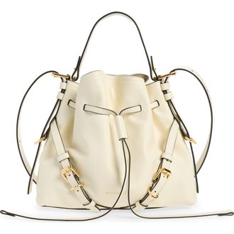 Givenchy Small Voyou Leather Bucket Bag in Ivory at Nordstrom