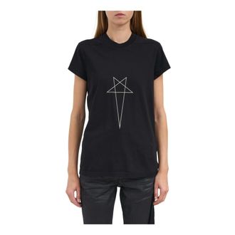 Rick Owens T-Shirts, female, Black, Size: XS Small Level T