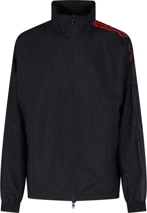 Yohji Yamamoto gradient 3 stripes zip sweatshirt