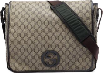 Gucci Pre-owned Gucci Large GG Supreme Interlocking G Messenger Bag Unisex IOH98GE52D8SUOIQ