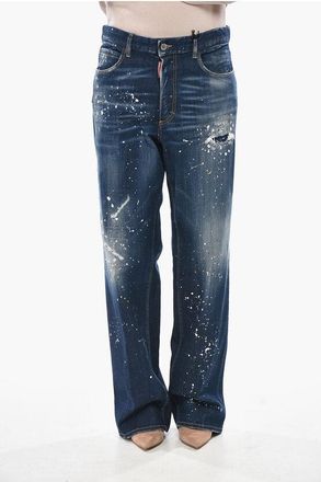 Dsquared2 Stretch Patent-Effect Denim Jeans SAN DIEGO 24cm size 44