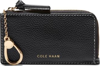 Cole Haan Rachel Leather Card Case in Black at Nordstrom