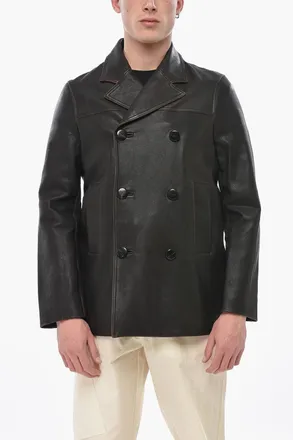 Namacheko Double-Breasted Leather Jacket Namacheko