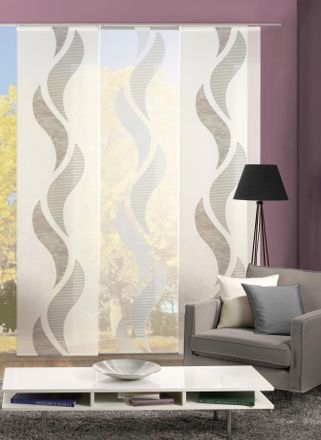 Home Wohnideen Schiebegardine »MATHIEU« Klettband 1 Stk. tlg. HxB: 245x60, inkl. Befestigungszubehör