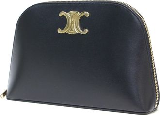 Celine Black Leather Pouch (Pre-Owned)