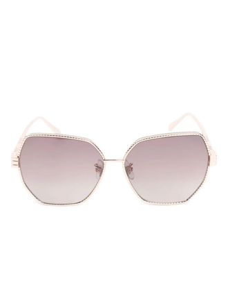 Chopard geometric-frame sunglasses - 08FC ROSE GOLD