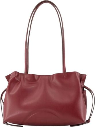 Tory Burch Ella Small Shopper Bag - Dames - Schoudertassen - Rood - ONE Size - Leer - Tassen