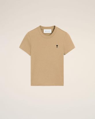 Ami Beige cotton t-shirt with Ami de Coeur Beige - XXL - for Women