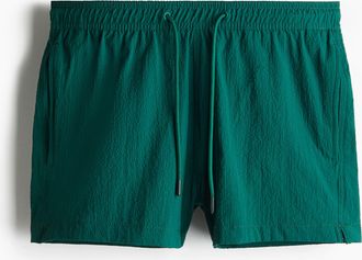 H&M Badeshorts aus Seersucker - Green