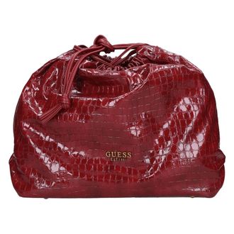 Guess Tassen, Dames, Rood, ONE Size, Leer, Bucket Bag
