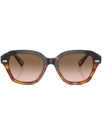 Brunello Cucinelli BC4004S round-frame sunglasses - Brown