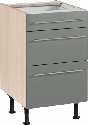 Optifit Unterschrank »Bern« 50 cm breit, mit Schubkasten und 2 Auszügen, höhenverstellbare Füsse