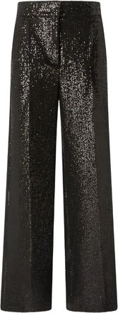 Genny Pantaloni con paillettes - Nero