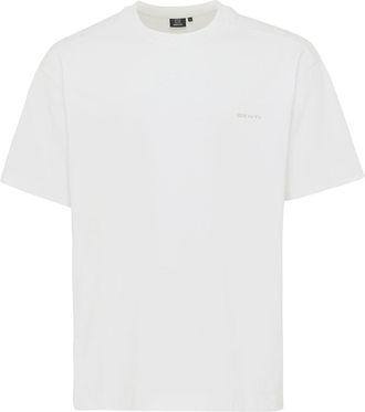 Genti T-shirt wit back print katoen relaxed fit