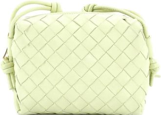 Bottega Veneta Loop Intrecciato Nappa Mini crossbody bag - Groen