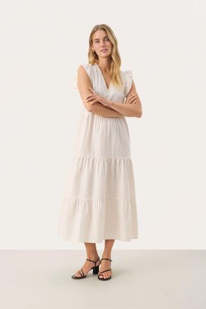 Part Two Jurk A-shape Eggnog white