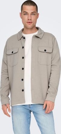 Only & Sons Langarmhemd ONLY & SONS ONSNEWKODYL OVERSHIRT SWEAT NOOS, Herren, Gr. XXL, N-Gr, gr&uuml;n (vintage khaki), Web, Obermaterial: 62% Polyester, 33% Viskose, 