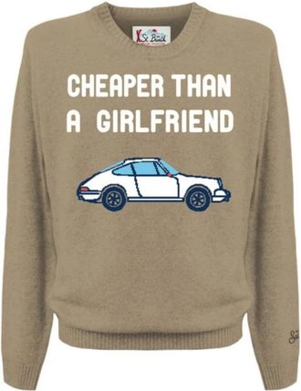 MC2 Saint Barth Heron Sweatshirt - Heren - Ronde hals truien - Beige - XL - Truien & Vesten