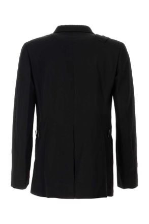 Yohji Yamamoto Mens Black Wool Blazer Exterior: Lining: Cupro Giacche E Gilet
