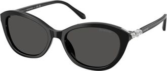 Swarovski Sk 6066U Zonnebril - Dames - Zonnebrillen - Zwart - 54 MM - Accessoires