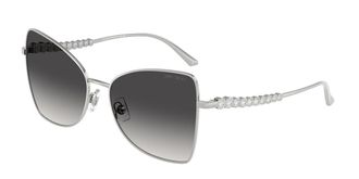 Jimmy Choo London JC4010B 30028G Womens Sunglasses Silver Size 55