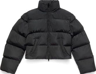 Balenciaga Shrunk Puffer Jacket Black 751101TYD361000