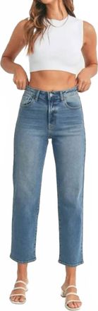 Just USA Vintage Straight Leg Jeans In Medium Wash