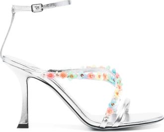 Jimmy Choo London 100mm Blanche Sandals