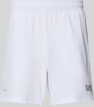 Emporio Armani Sweatshorts mit elastischem Bund in Weiss, Gr&ouml;&szlig;e XXXL